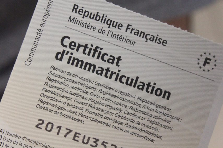 Certificat de conformité européen COC