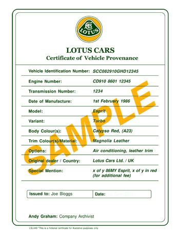 Obtenir le certificat de conformité Lotus