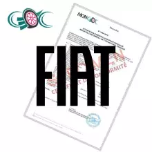 Certificat de conformité fiat