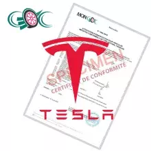 Certificat de conformité Tesla