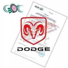 Certificat de conformité dodge