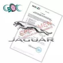 Certificat de conformité jaguar