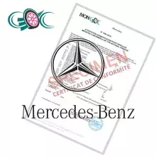 Certificat de conformité mercedes