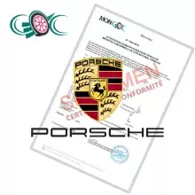 Certificat de Conformité Porsche