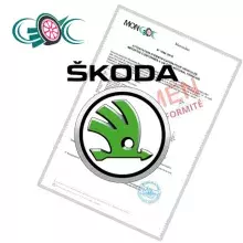 Certificat de Conformité skoda