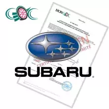 Certificat de Conformité Subaru