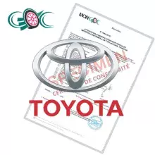 Certificat de Conformité Toyota