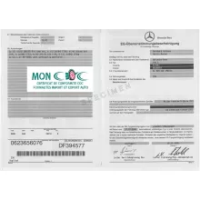Certificat de conformité gratuit Mercedes 