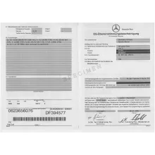 Certificat de conformité mercedes